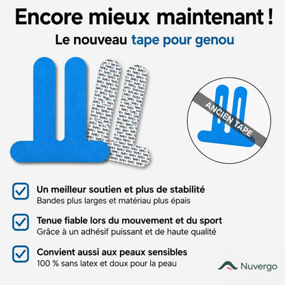 Bandes de maintien pour genoux Nuvergo™
