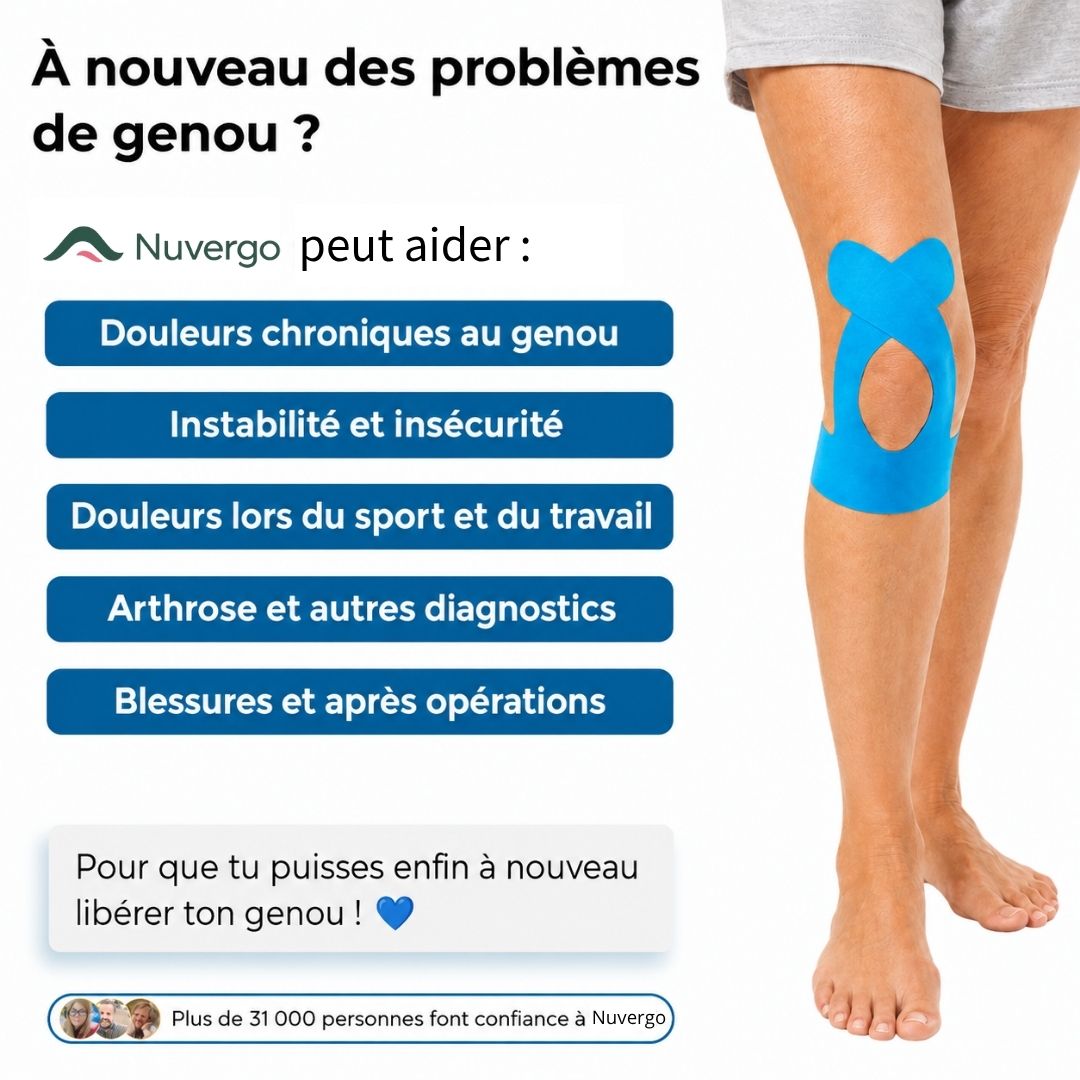 Bandes de maintien pour genoux Nuvergo™