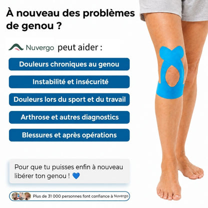 Bandes de maintien pour genoux Nuvergo™