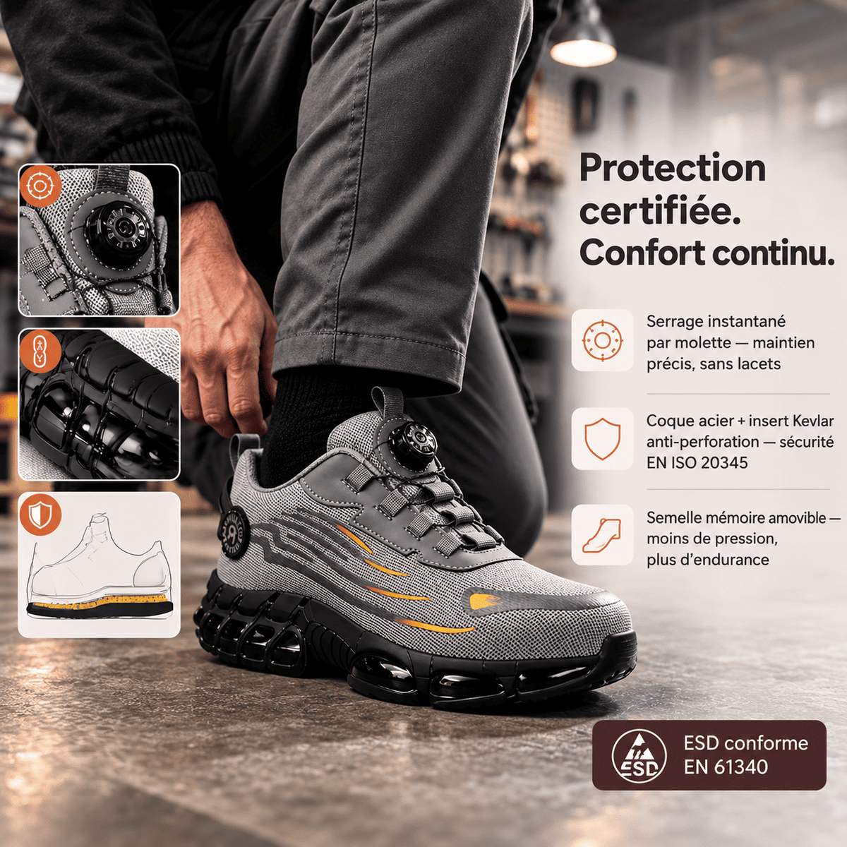Chaussures orthopédiques de sécurité Nuvergo S3 Pro