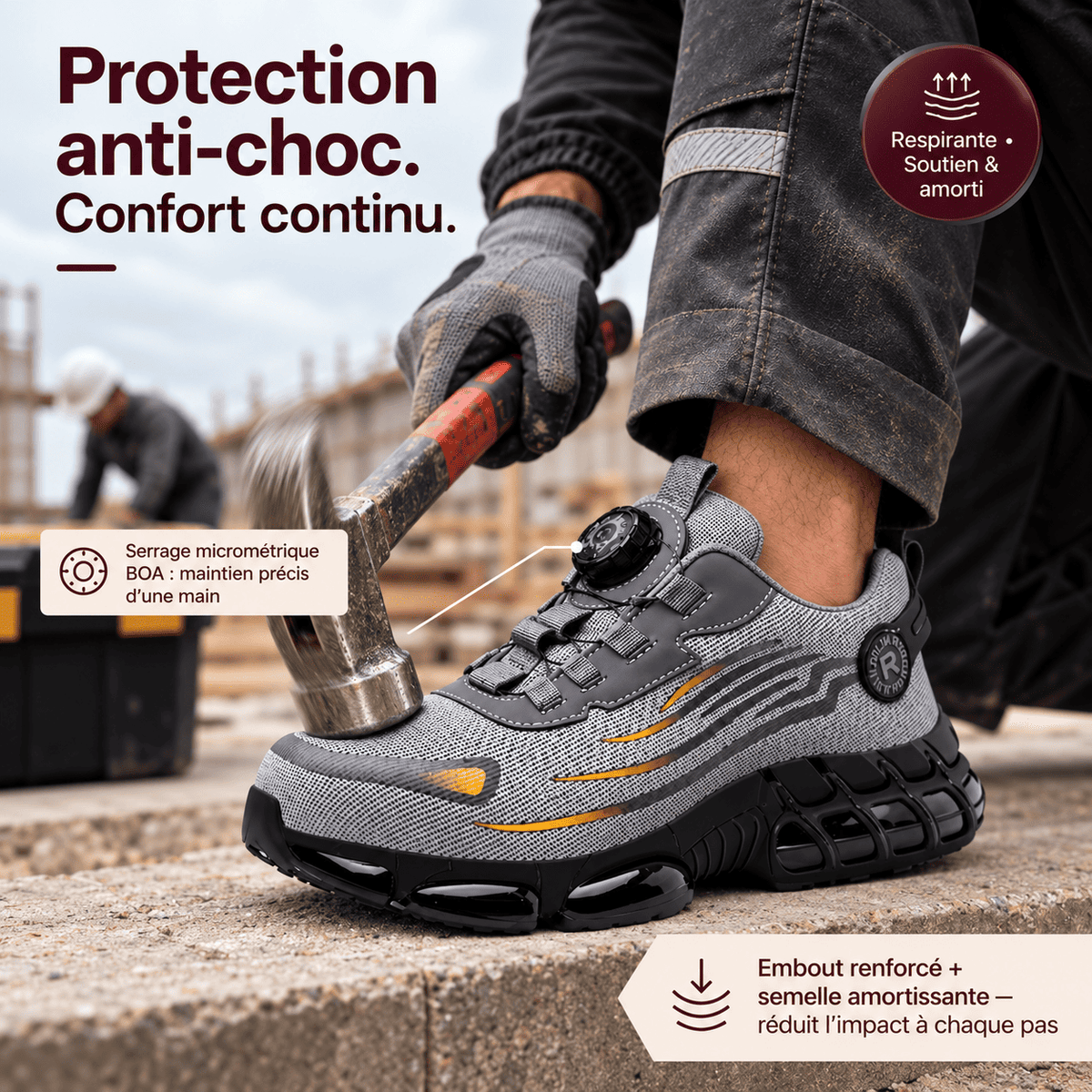 Chaussures orthopédiques de sécurité Nuvergo S3 Pro