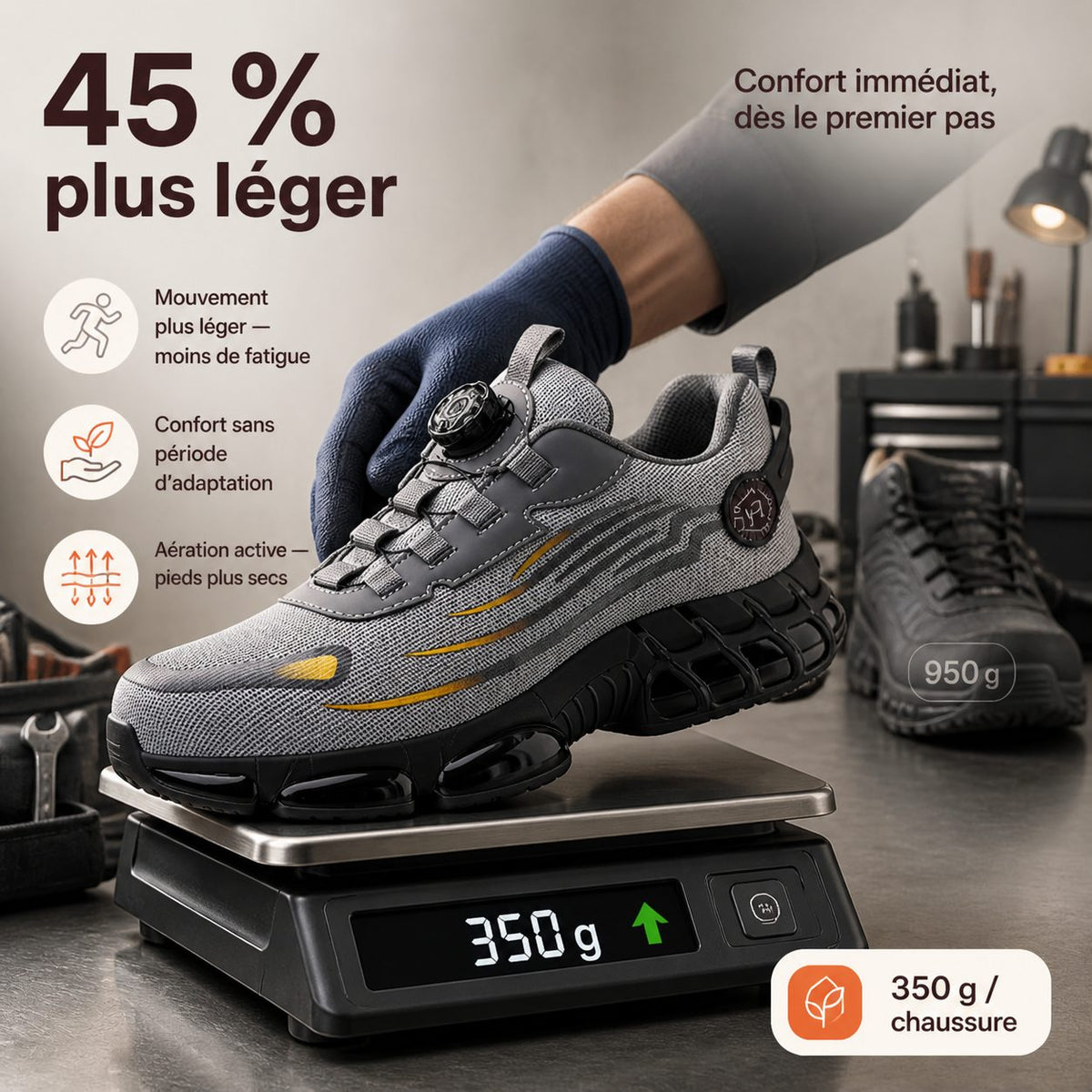 Chaussures orthopédiques de sécurité Nuvergo S3 Pro