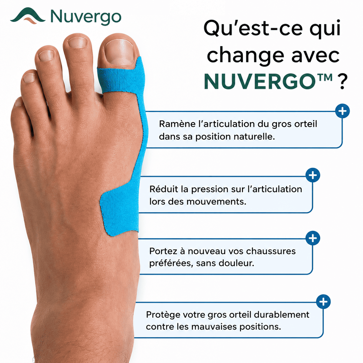 Ruban correcteur Hallux Valgus Nuvergo™