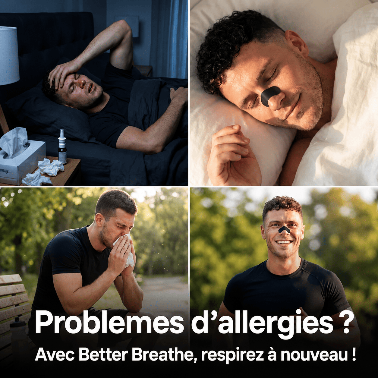 Patch nasal Respire+™ avec formule adhésive SkinPro
