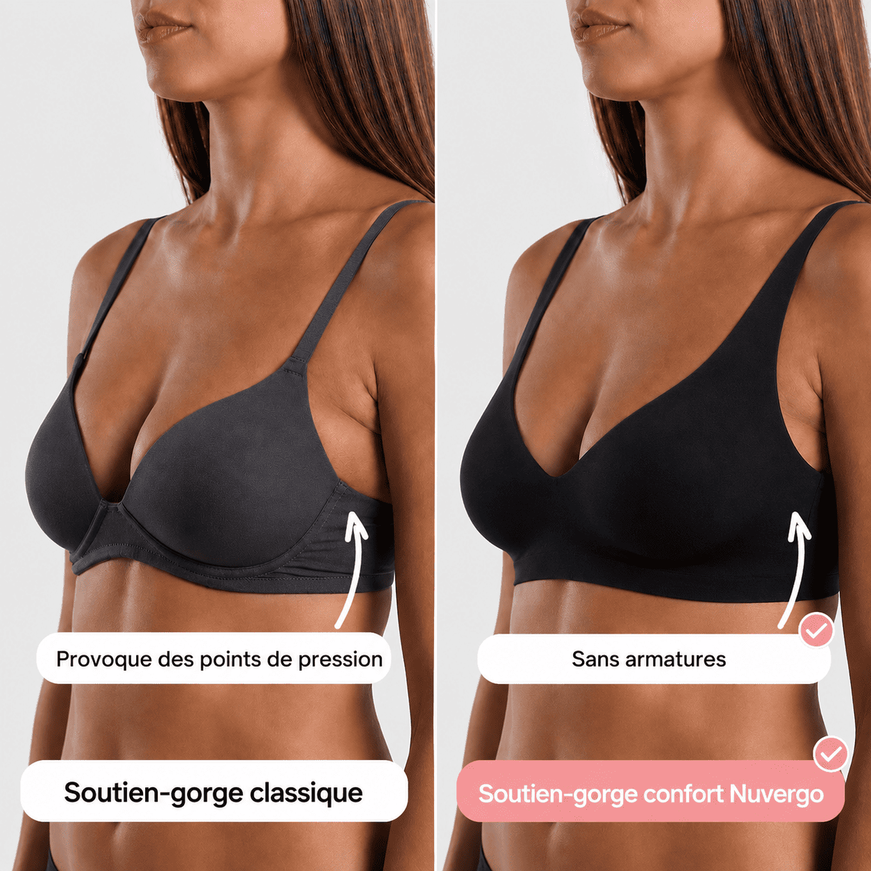Soutien-gorge Nuvergo Comfort™ sans coutures ni armatures
